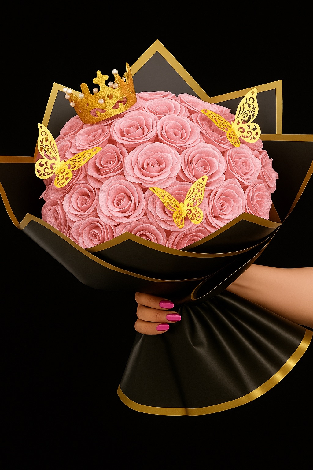 Winy DIY Glitter Roses