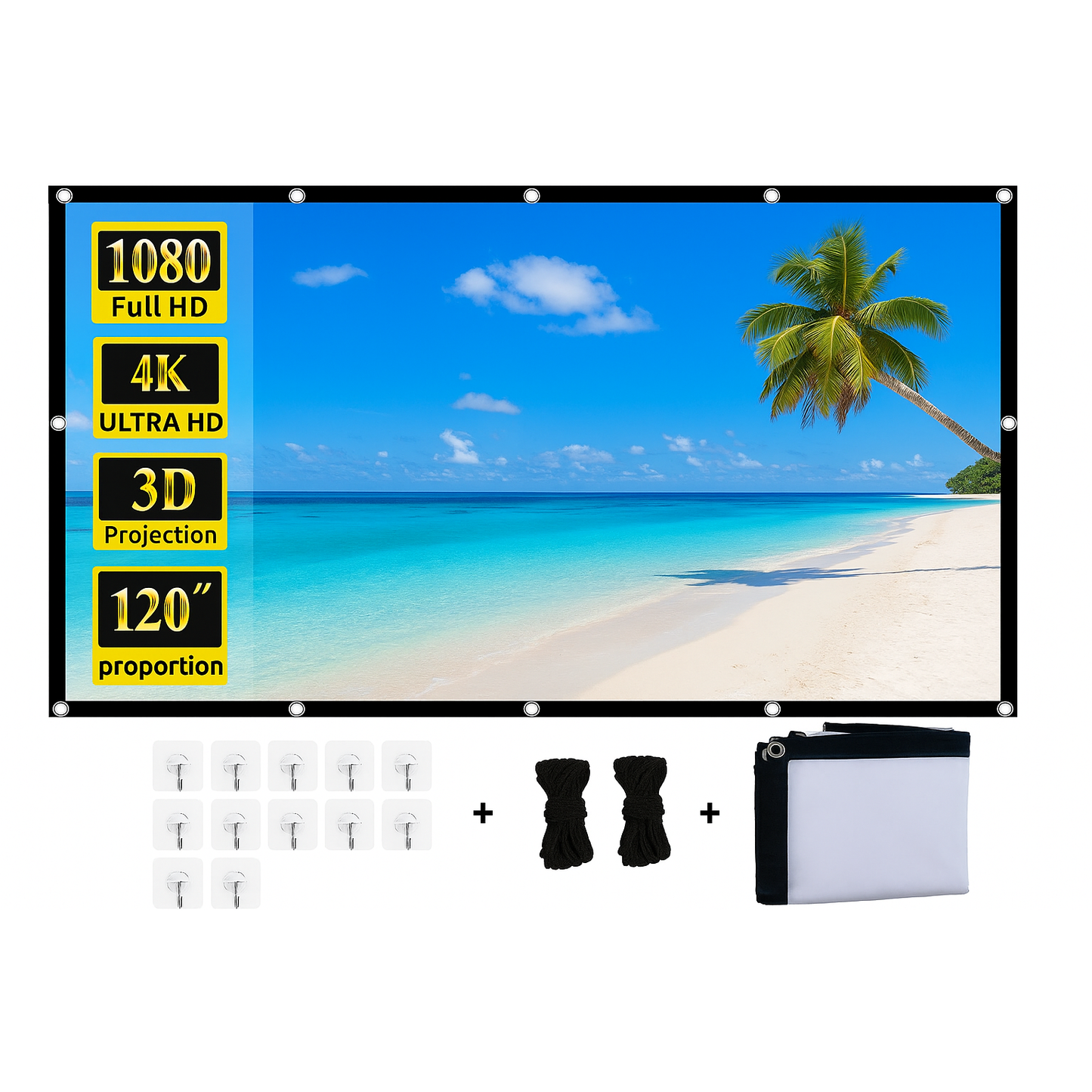 Winy Foldable 120" Projector Screen